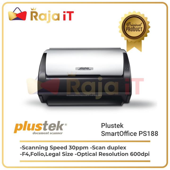 PLUSTEK Scanner Smartoffice PS188 Lazada Indonesia