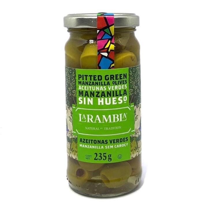 Ad La Rambla Pitted Green Olives Buah Zaitun Gr Lazada Indonesia