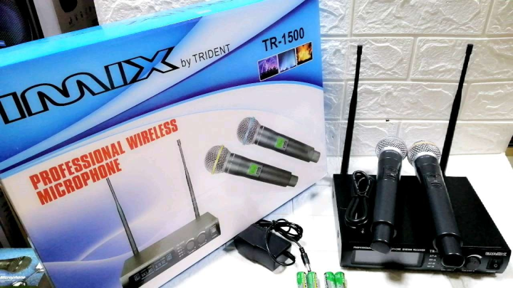 Imix Tr Professional Double Wireless Microphone System By Trident