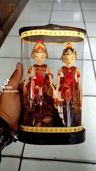 MINIATUR WAYANG GOLEK TABUNG DOUBLE HIASAN WAYANG GOLEK TABUNG Lazada