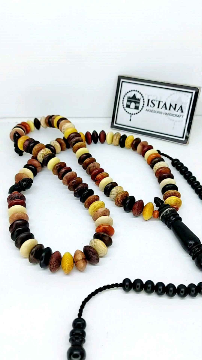 Tasbih Kayu Bertuah Kombinasi Kayu Langkah Butiran Pipi Lazada Indonesia