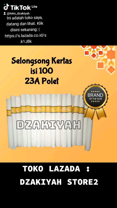 Kerajinan Kertas Slongsong Mm Isi Silahkan Pilih Kertas Lazada