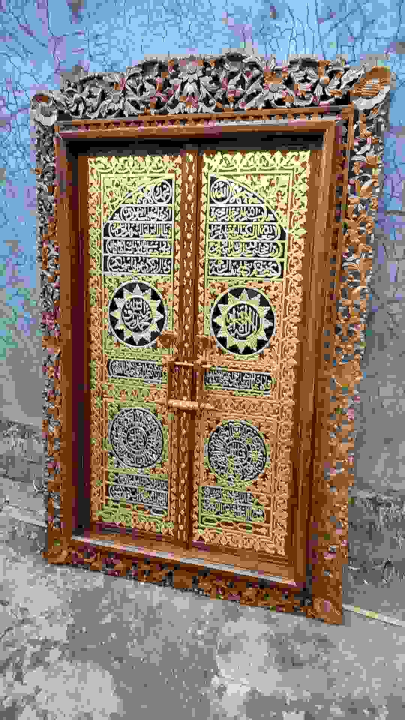 Kaligrafi Pintu Ka Bah Hiasan Dinding 150 X 100 Cm Lazada Indonesia