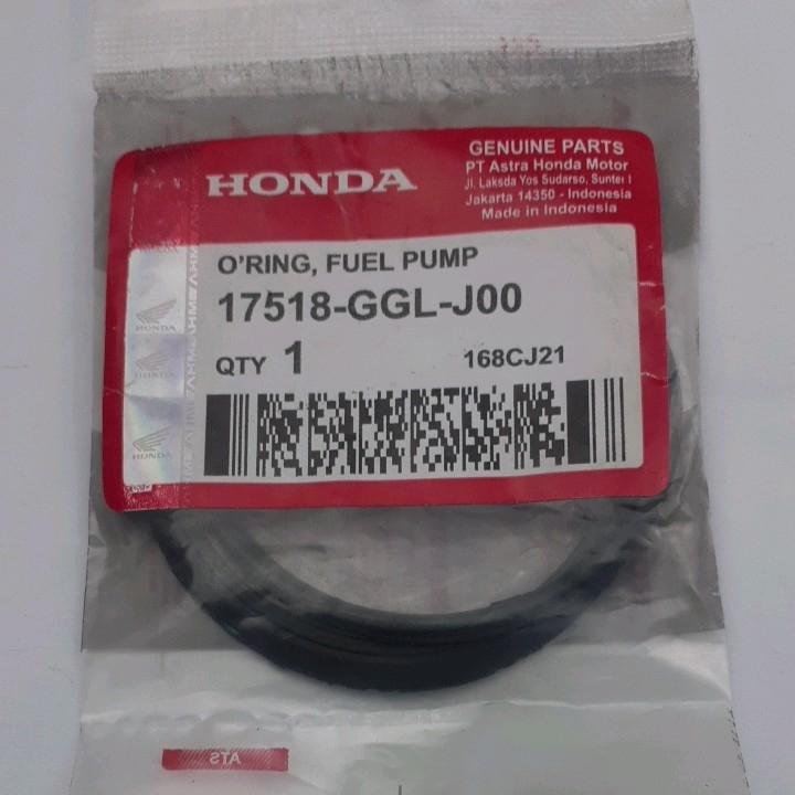 Seal Oring Fuel Pump Original Honda Beat Vario Sonic Kode 17518 GGL