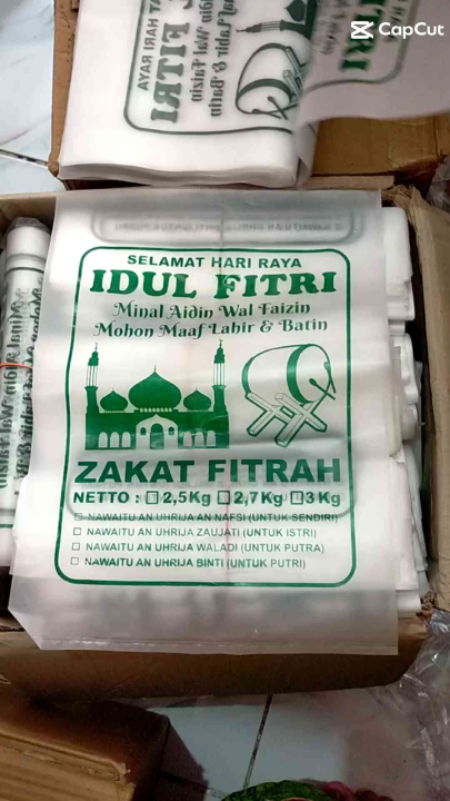 Plastik Beras Zakat 2 5 3 Kg Isi 50 Lembar Lazada Indonesia