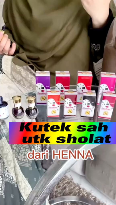 HENNA KUKU HALAL KUTEK Sah Sholat Kutek Halal Lazada Indonesia