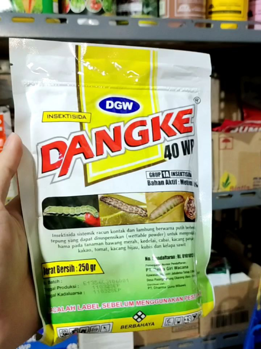 Insektisida Dgw Dangke Wp Gram Metomil Obat Pembasmi Hama Ulat