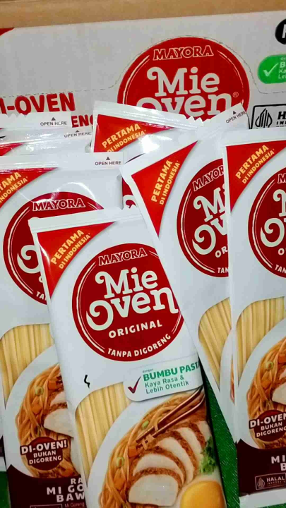 Mie Oven 1 Dus Isi 24 Pcs Rasa Kuah Iga Sapa Dan Mi Goreng Bawang