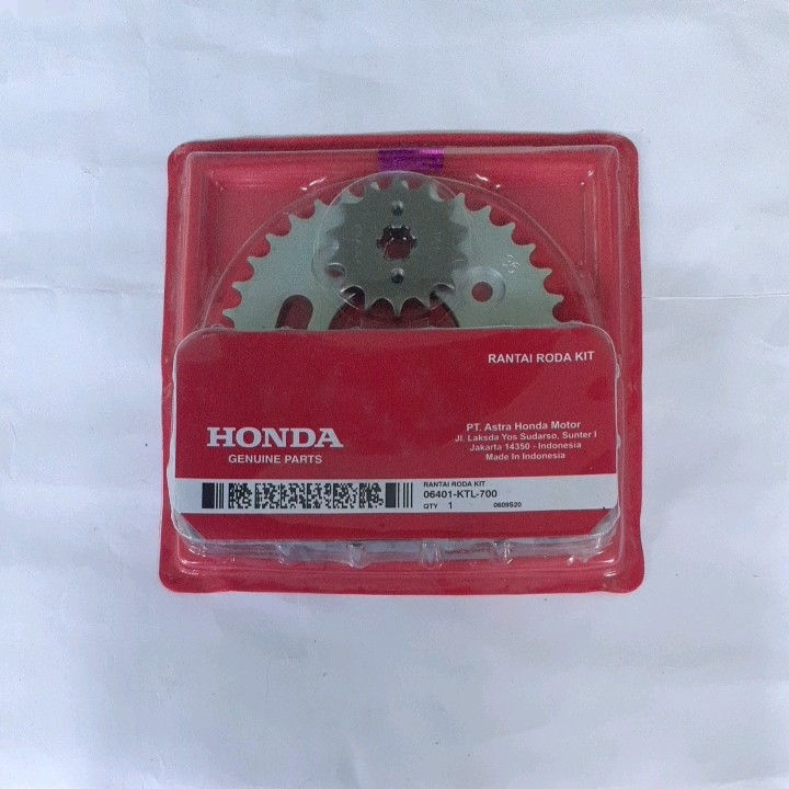 Gear Gir Rantai Roda 1 Set Honda Supra Fit New Revo 100 Kode 06401