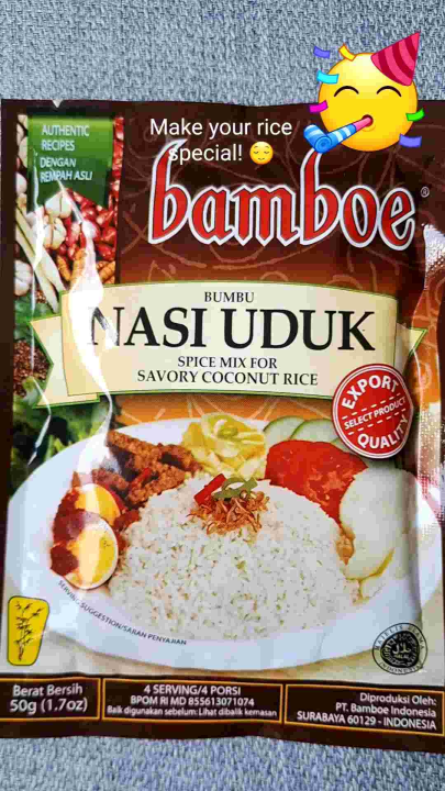 Indonesian Dish Yellow Rice Bamboe Brand Nasi Kuning G Original