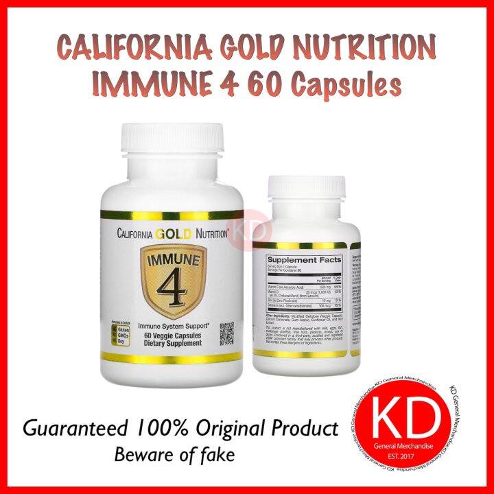 California Gold Nutrition Immune 4 Immune System Support Lazada PH