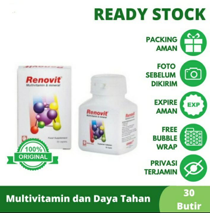 Renovit Multivitamin Isi 30 Tablet Lazada Indonesia