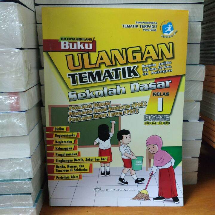 Buku Ulangan Tematik Sekolah Dasar Kelas 1 Penerbit Epsilon Grup Plus