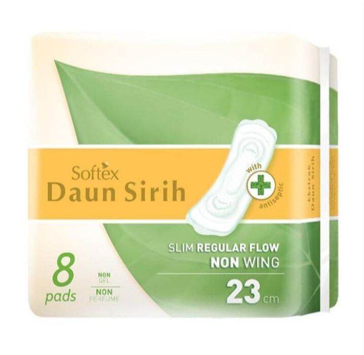 Softex Daun Sirih 23 Cm Non Wing Pads 8 Lazada Indonesia