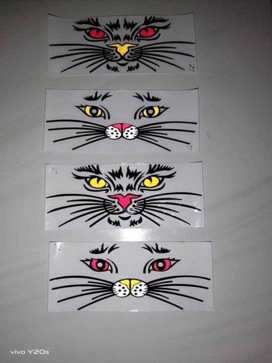 Stiker Cutting Mata Kucing Sedang Lazada Indonesia