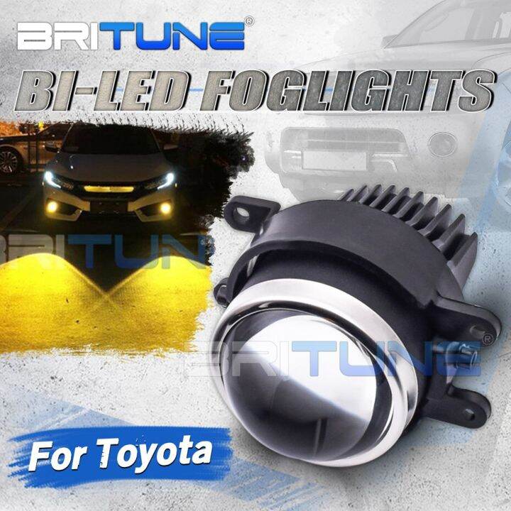 Fog Lights Bi Led Lenses PTF For Toyota Corolla Yaris Camry Avensis