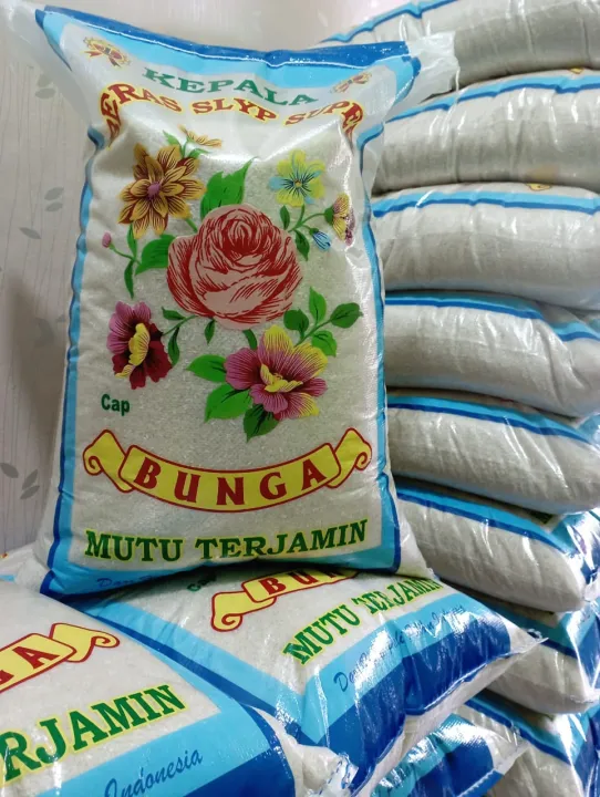 Beras Kepala Slyp Super Cap Bunga Kg Lazada Indonesia