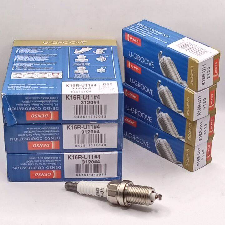 Spark Plug Denso K16R U11 Standard Toyota Vios Corolla Altis Yaris Bb