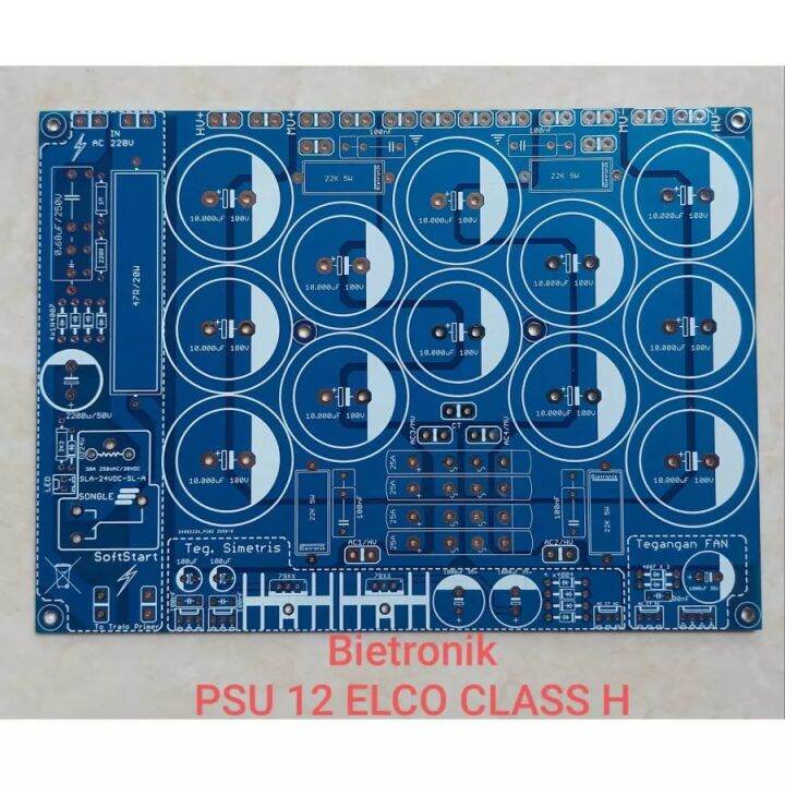 Pcb Psu Class H Isi Elko Double Layer Lengkap Softstar Simetris Fan