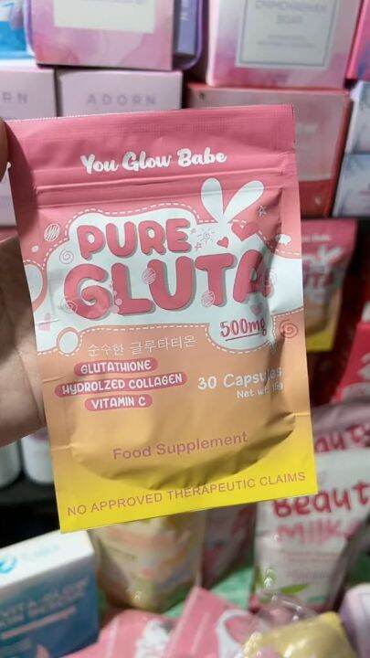 You Glow Babe Pure Gluta Beauty White Glutathione Capsules Mg Skin