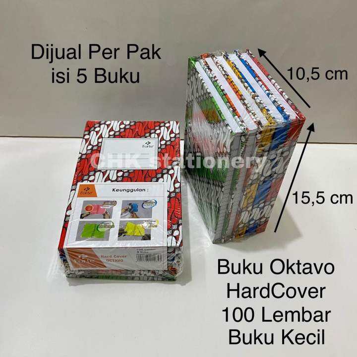 Pak Buku Oktavo Hard Cover Isi Buku Buku Kecil Lembar