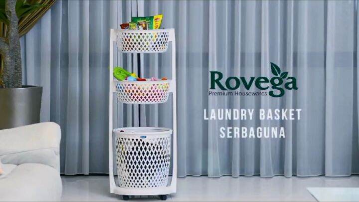 Rovega Keranjang Pakaian Premium Laundry Basket Level Rlb Wog