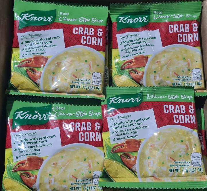 Knorr Real Chinese Style Soup Crab And Corn G X Packs Lazada Ph