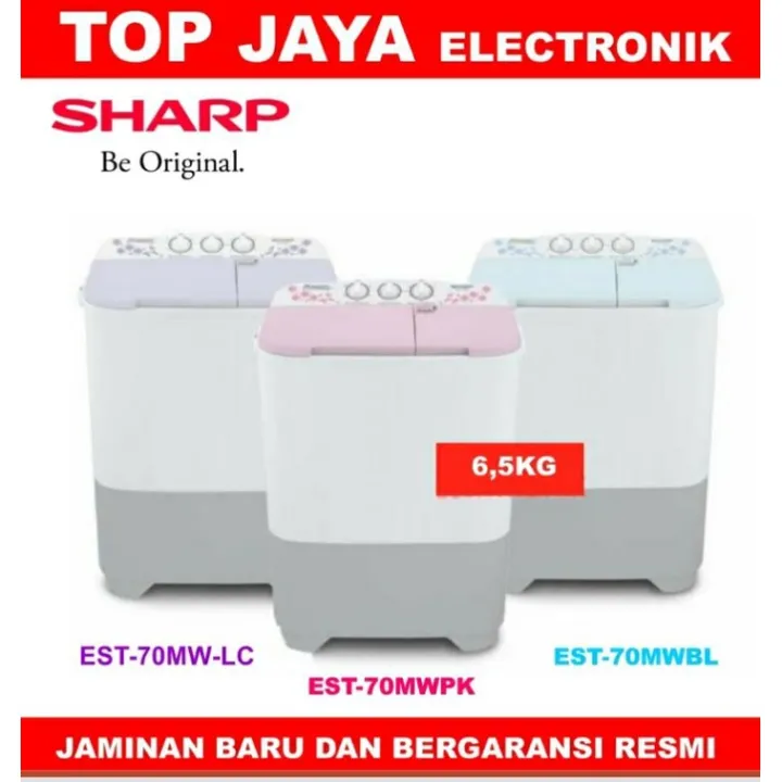 MESIN CUCI SHARP EST 70MW 6 5KG TWIN TUB NEW SERIES Lazada Indonesia