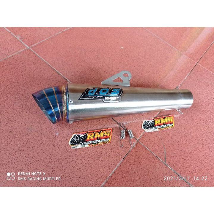 Slincer Knalpot DOS Jigsaw Ujung Blue Sarangan Setengah 1 2 Diameter