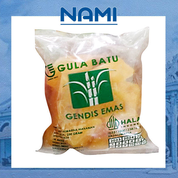 Gula Batu Kuning Gendis Emas Gram Lazada Indonesia