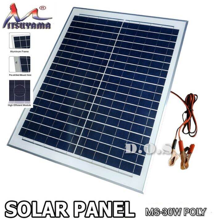 Papan Solar Panel 30 Watt Papan Panel Surya 30W Mitsuyama MS 30W Poly