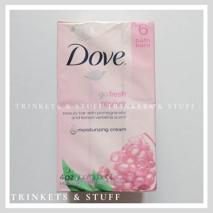 Dove Go Fresh Revive Beauty Bar Soap With Pomegranate And Lemon Verbena