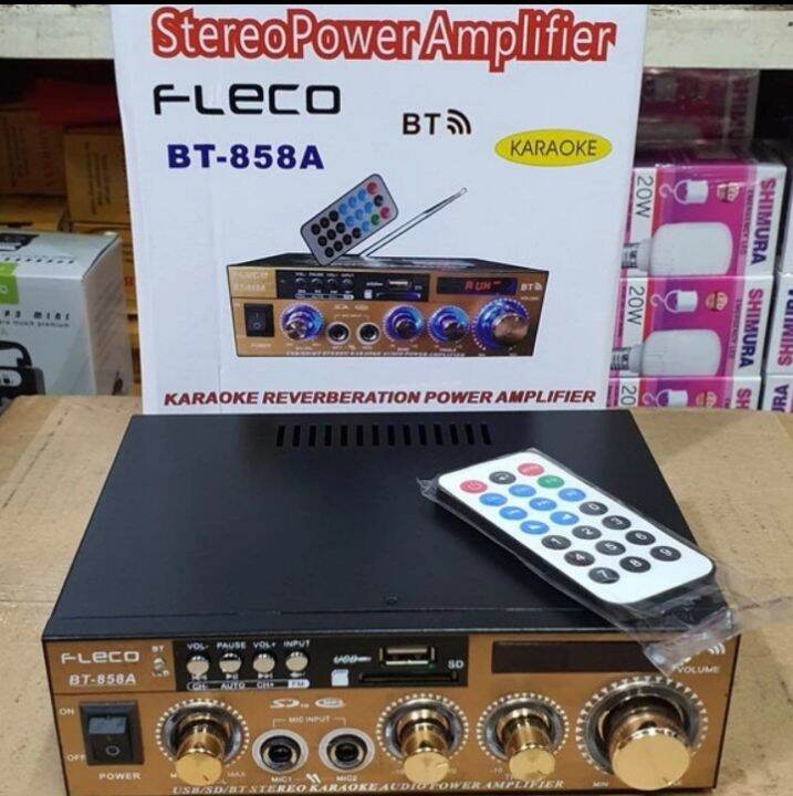 Amplifier Bluetooth Fleco AC DC 858A Lazada Indonesia