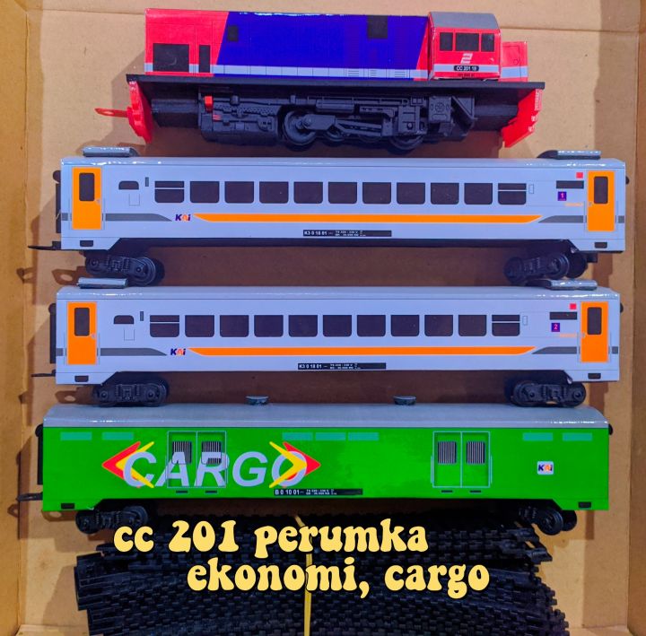 Mainan Kereta Api Indonesia Miniatur Kereta Api Cc Perumka Gerbong