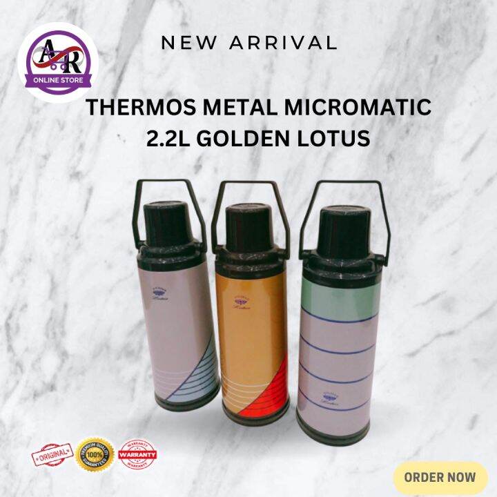 Thermos Metal Micromatic L Golden Lotus Lazada Ph