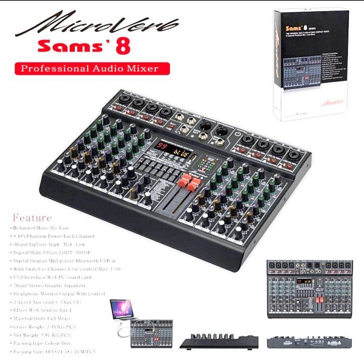 Mixer Audio Microverb Sams Original Channel Lazada Indonesia