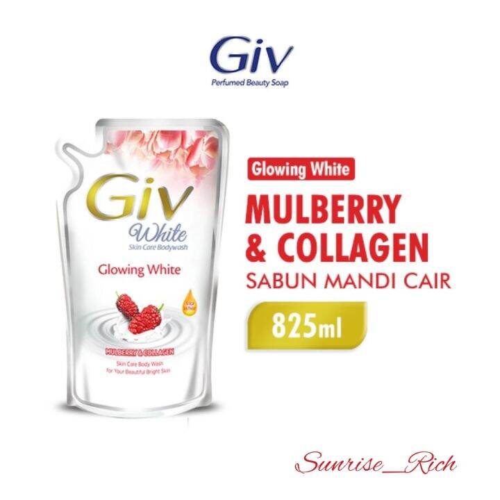 GIV Body Wash Sabun Mandi Cair 825 Ml White Mulberry Collagen Lazada