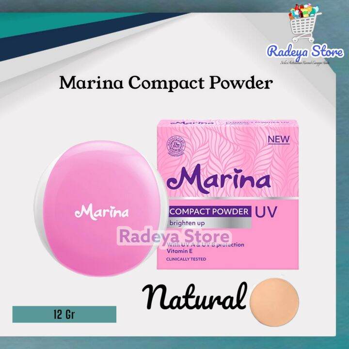 Marina Compact Powder Uv Brighten Up Gr Bedak Padat Lazada Indonesia