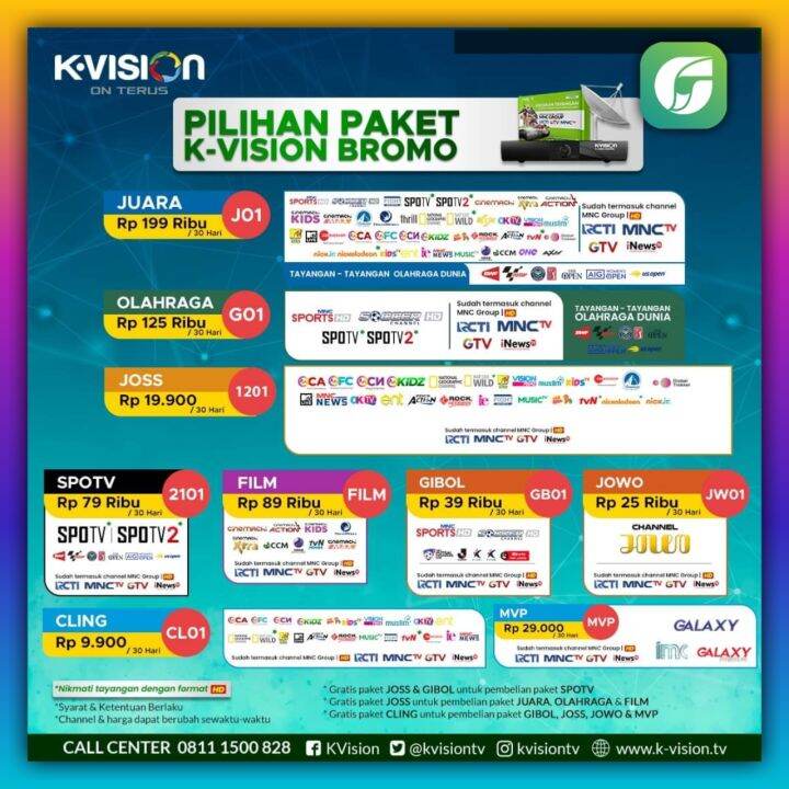 Pilihan Paket K Vision Paket Kvision Lazada Indonesia