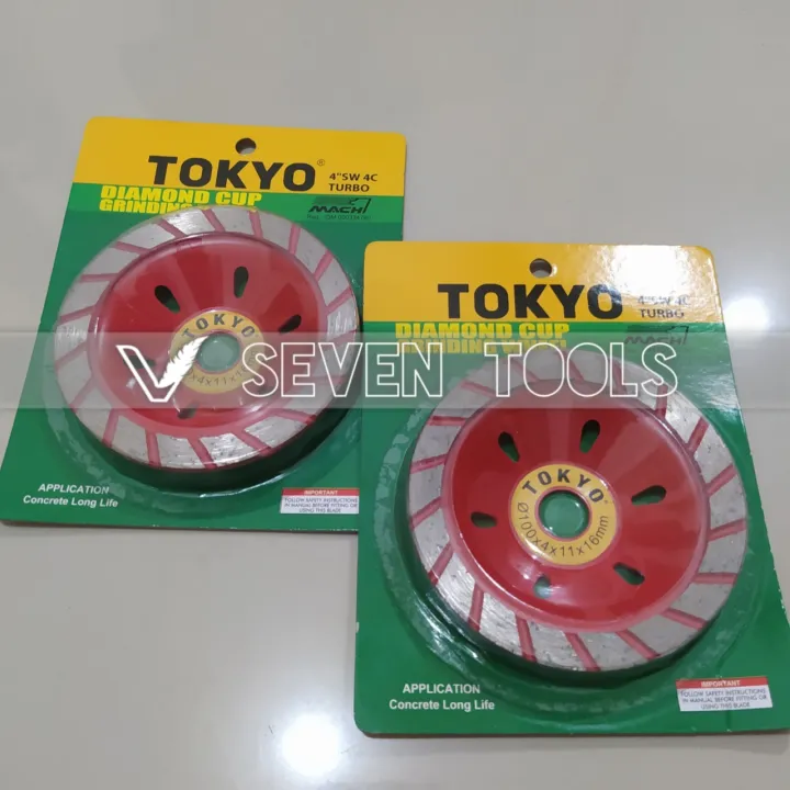 Mata Gerinda Poles Beton Tokyo Inch Diamond Cup Grinding Wheel Turbo