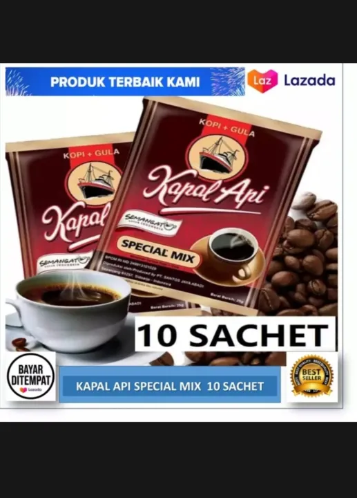 Kopi Kapal Api Special Mix 1 Renceng Isi 10 Pcs Lazada Indonesia