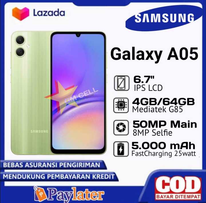 Hp Samsung A05 4 64GB Terbaru Garansi Resmi 1Tahun Samsung Lazada