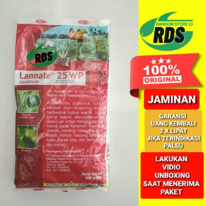 DUPONT Lannate Merah 25 WP 500 Gram Insektisida Sistemik Racun Kontak