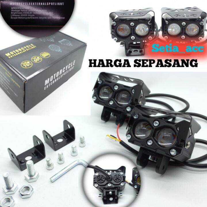 Lampu Tembak Laser Foglamp Q Luminos Sql Mata Moto Led Demon Eye