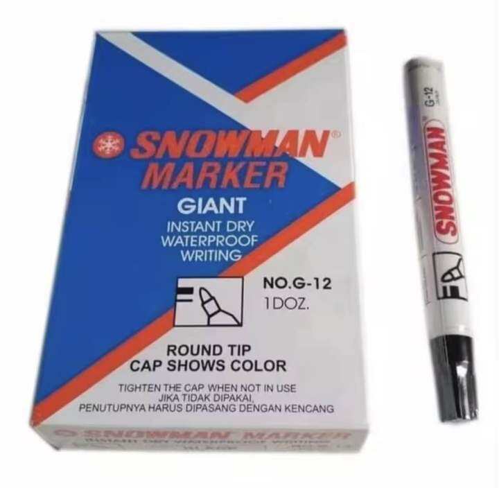 LUSIN Spidol Snowman Permanent Permanent Marker G 12 G12