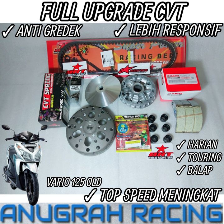 Full Upgrade Cvt Kirian Anti Gredek Akselerasi Top Speed Vario