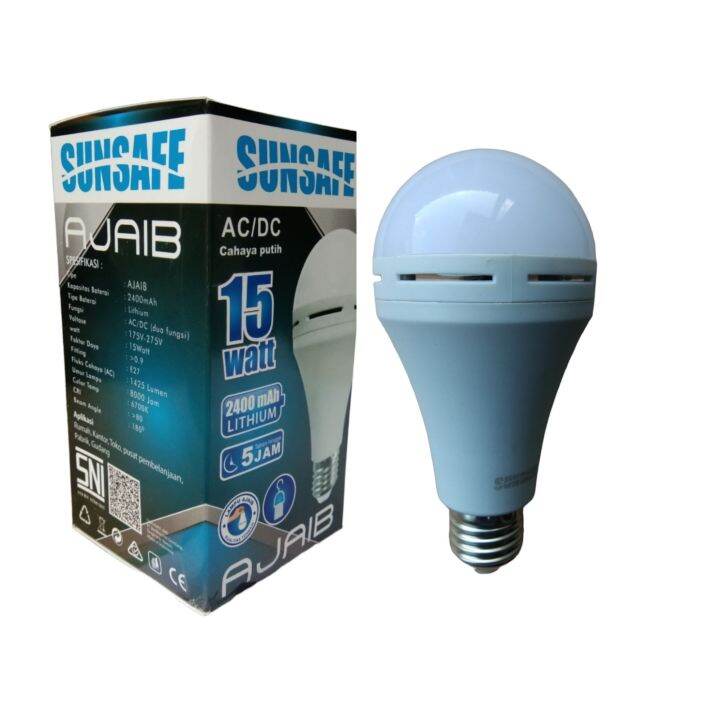 Lampu Led Emergency Sunsafe Ac Dc Watt Lazada Indonesia