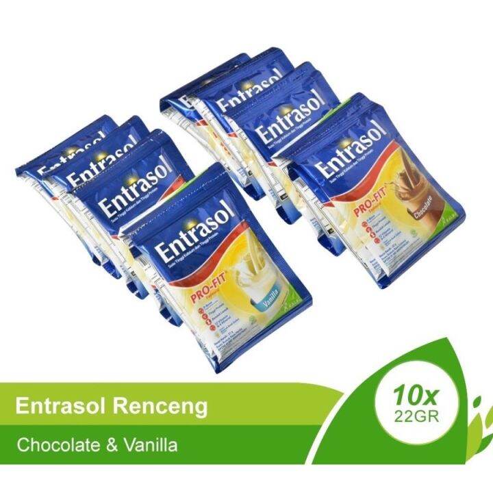 Entrasol Sachet S X Gr Kemasan Renceng Vanila Coklat Lazada