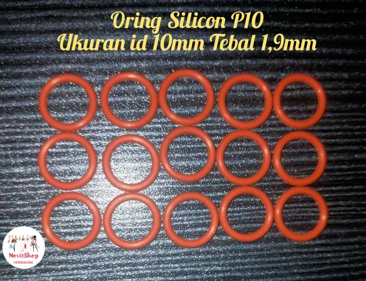 Oring Silicon P10 Ukuran Id 10mm Tebal 1 9mm Lazada Indonesia