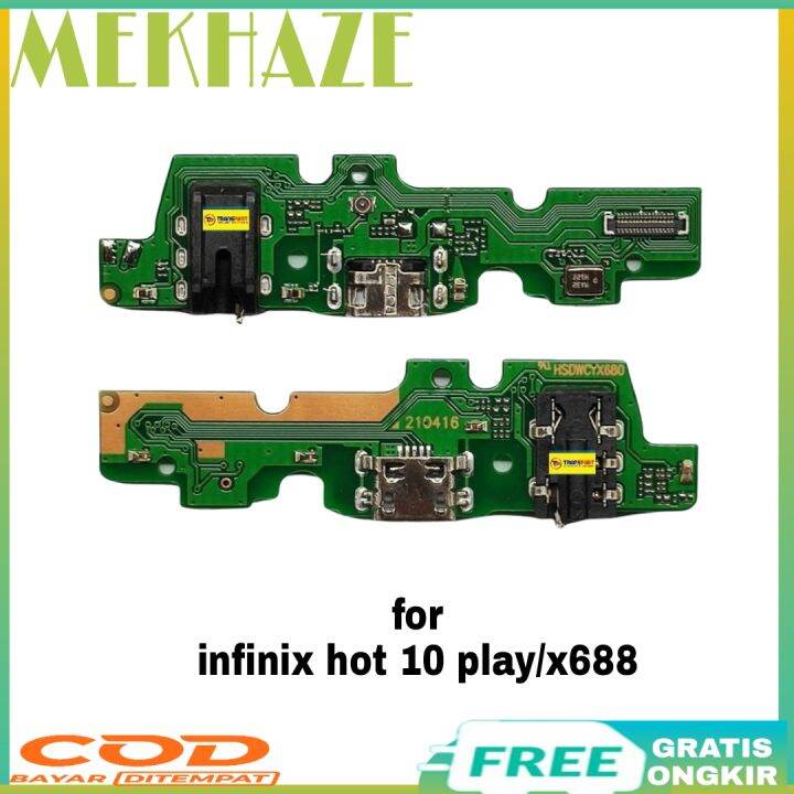 Connector Charger Infinix Hot Play X Papan Konektor Cas Pcb Board